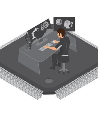 Lavoro da casa al computer