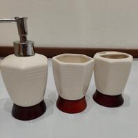 dispenser sapone/porta spazzolini