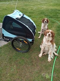 carrello trasportino cani bici