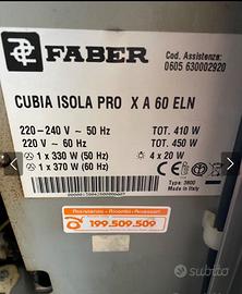 Cappa Cubia Isola Pro da 60 X 30cm Faber