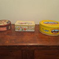 contenitori vintage  in latta 