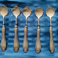 ANTICO SET 6 CUCCHIAINI LAMINA ARGENTO 800+1 FREE