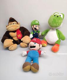 Lotto 4 Peluche Super Mario Bros Official Nintendo