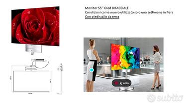 Montior bifacciale Digital Signage OLED della LG