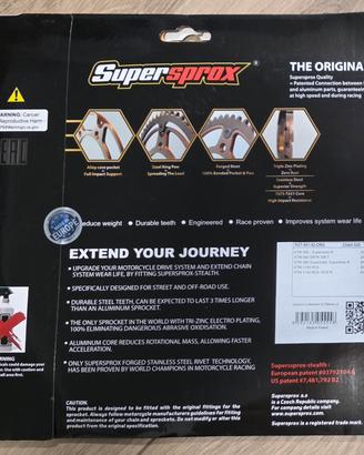 SUPERSPROX STEALTH 42 DENTI ARANCIONE KTM