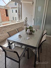 tavolo allungabile da terrazzo o giardino