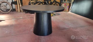 TAVOLO TONDO IN LEGNO WENGE'