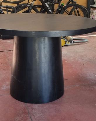TAVOLO TONDO IN LEGNO WENGE'
