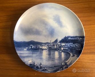 Piatto da muro in porcellana con impasto limoges