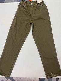 Jeans baggie verde oliva