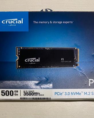 Crucial P3 500GB NVMe M.2 PCIe 3.0
