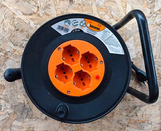 BTicino S2525N Avvolgicavo con Prolunga elettrica 