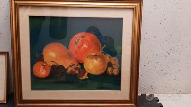Quadro con frutta natura morta