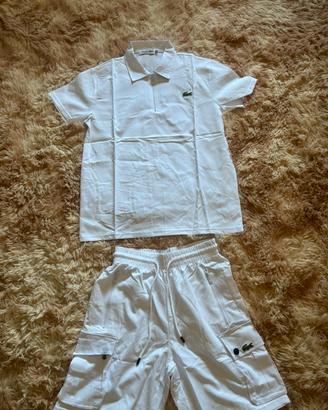 completo lacoste bianco