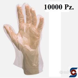 10.000 Guanti monouso in polietilene per alimenti