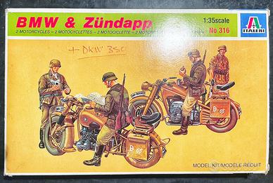 Kit Italeri Bmw e Zundapp 1/35 + kit Tamiya Dkw Nz
