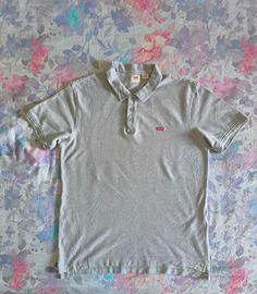 Polo a maniche corte uomo taglia L grigia Levi's