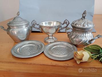 SET SERVIZIO ZUCCHERIERE da TÈ CAFFÈ THE PELTRO 95