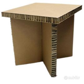 Tavolini e tavolo grande in cartone Essent’ial