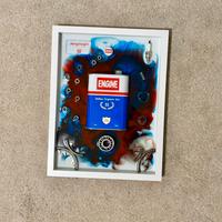 Quadro bottiglia gin engine