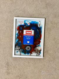 Quadro bottiglia gin engine