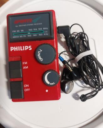 Philips Sports 19 DL 090 Vintage Radiolina anni 80