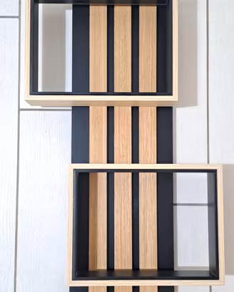 Set giardino design in legno a parete 
