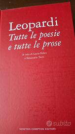 libro Leopardi tutte le poesie e tutte le prose
