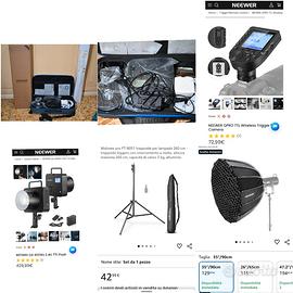 NEEWER Q4 400Ws + Trigger QPRO-N+ NEEWER 90cm Soft