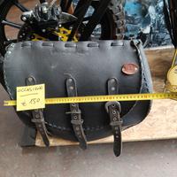 borse laterali in vero cuoio x Harley e custom