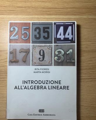 “Introduzione all’algebra lineare” Fioresi, Moggi