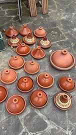 Lotto 19 pezzi Tajine originali marocchine