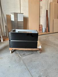 Mobile bagno sospeso nero lucido