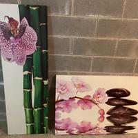 Quadro di tela orchidea zen