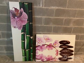 Quadro di tela orchidea zen