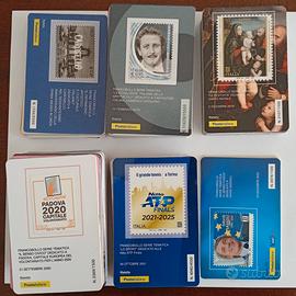 lotto tessere filateliche dal 2017 al 2022