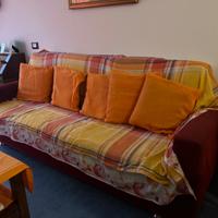Divano letto rosso