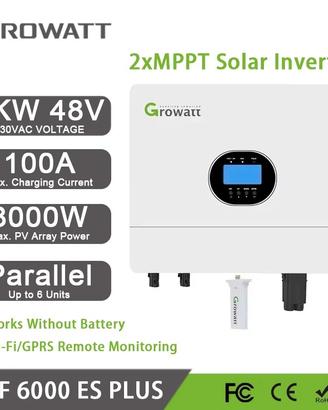 INVERTER OFF-GRID 6KW GROWATT SPF 6000 ES PLUS 