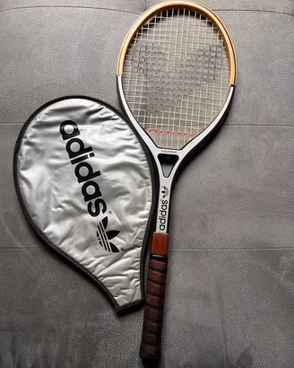 Racchetta tennis legno vintage Adidas Aquarius 90
