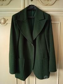 Cappotto verde marcio da donna