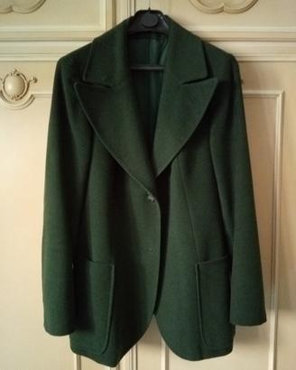 Cappotto verde marcio da donna