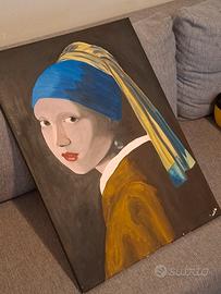 quadro 50x70 ragazza orecchino di perla