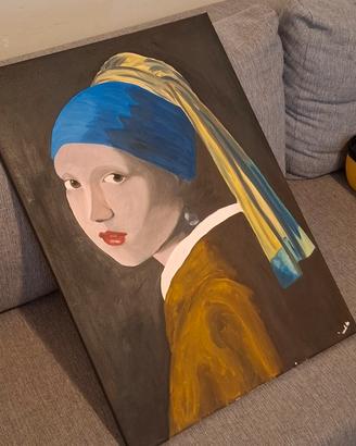 quadro 50x70 ragazza orecchino di perla