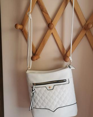 borsa a tracolla bianca 