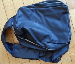 Monospalla Nero in Latex , con tracolla+portacell