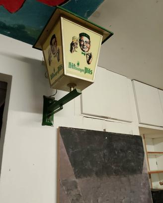 LAMPADA LUCE DA BAR VINTAGE BITBURGER PILS 