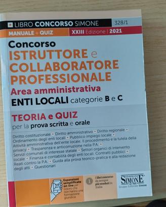 Libro concorso istruttore amministrativo  nuovo