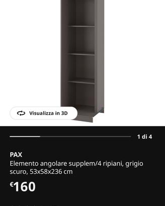 Ikea pax elemento angolare come nuovo