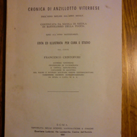 CRONICA DI ANZILLOTTO VITERBESE TIRATURA LIMITATA