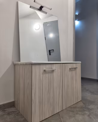 Arredo Bagno Completo (Lavabo + Mobile + Specchio)
